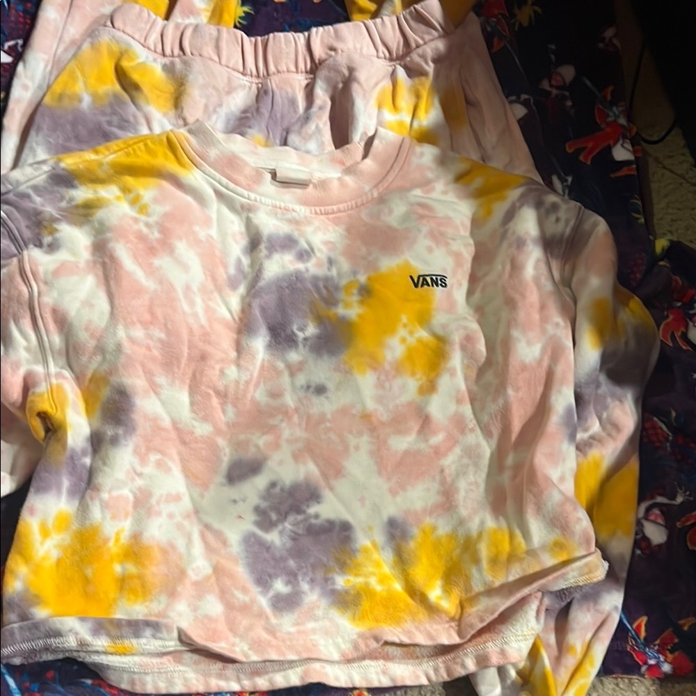 Vans Tie-Dye Track Pants and Joggers - Pink, Yellow, Purple
